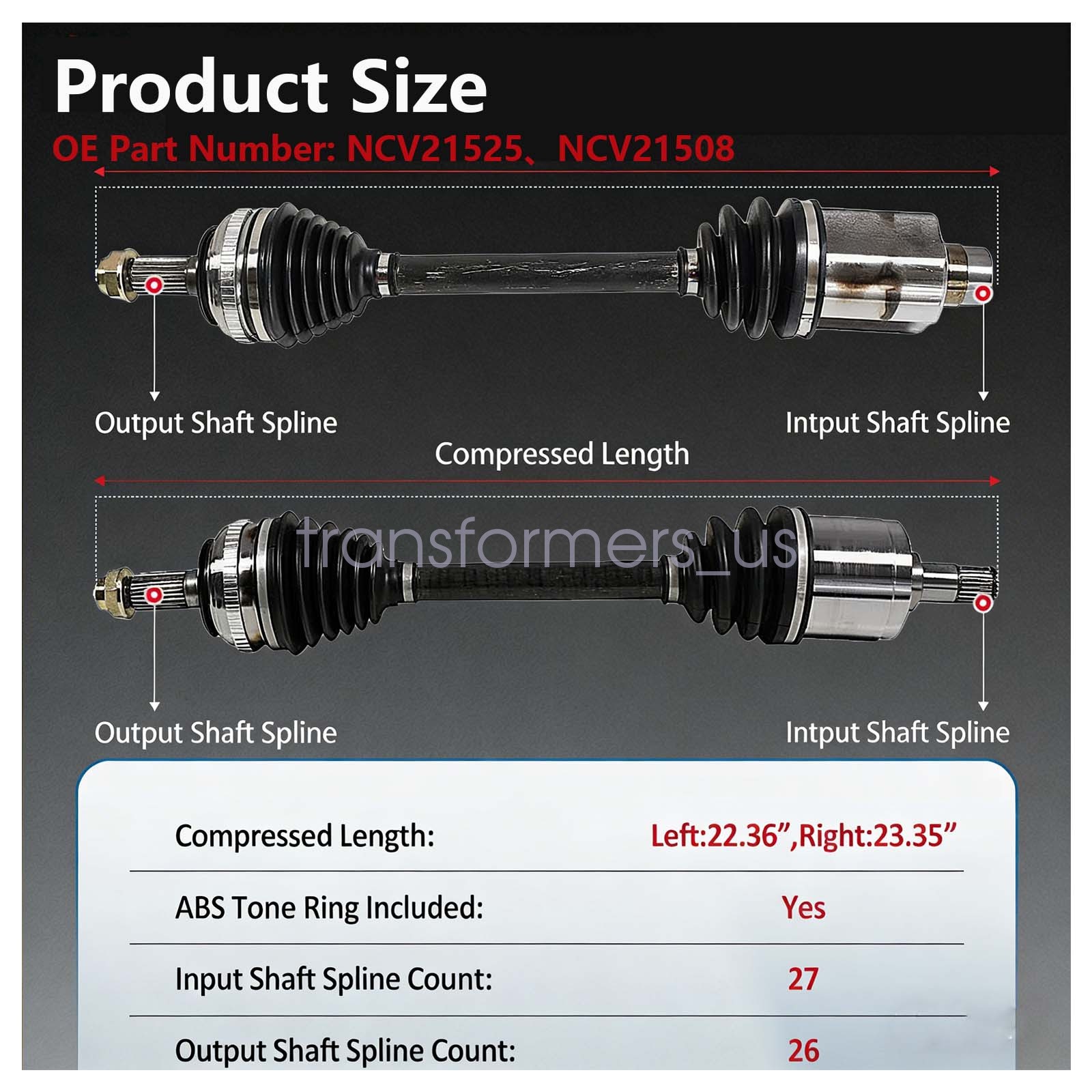 For 1994 1995 1996-2000 2001 Acura Integra 1.8L LS,RS,GS-R,GS CV Axle