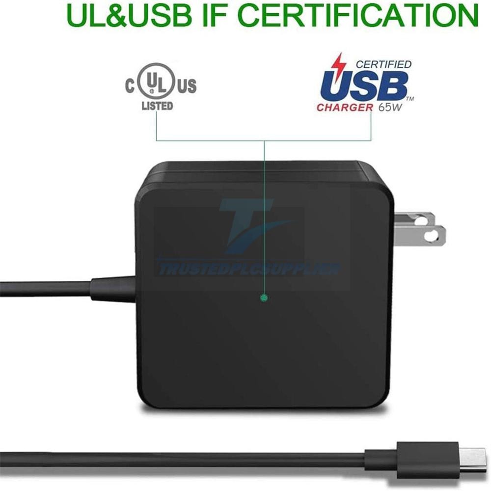 USB-C Type C Charger for Laptop Chromebook Tablet Phone 65w Universal Charge