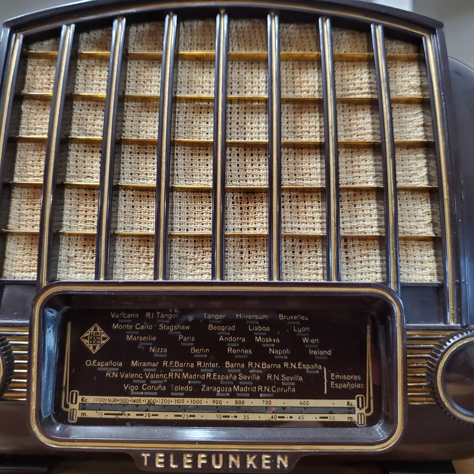 Ultra Rare Vintage 1954 Telefunken U-1515 Marimba Radio - Very Nice Works