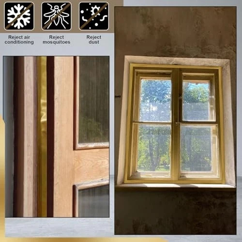 Spring-Loaded Bronze Weatherstripping, Metal Seal for Doors or Windows