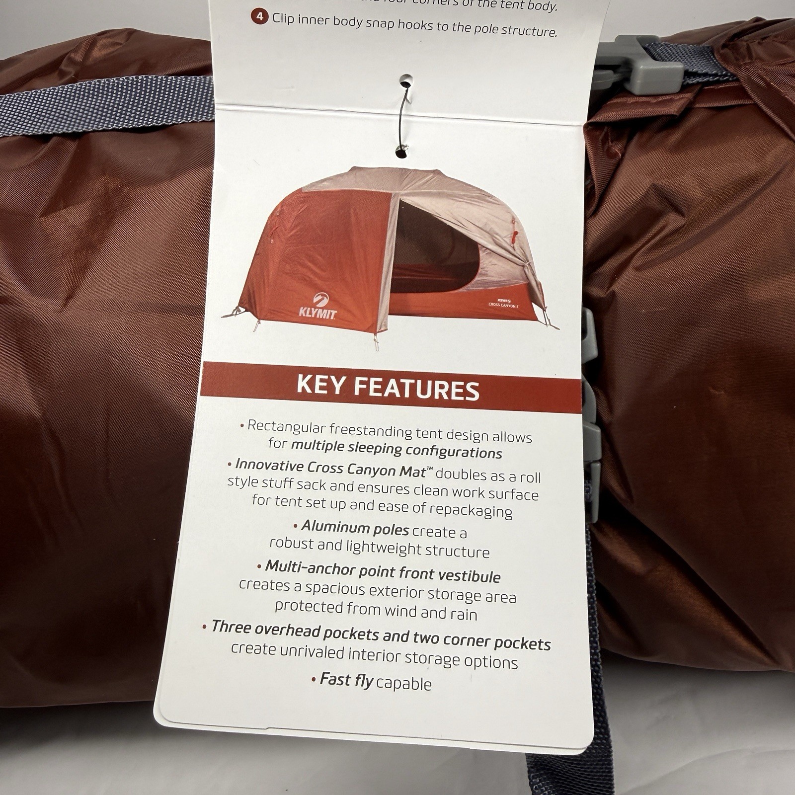 Klymit Cross Canyon 3 Person backpacking Tent BRAND NEW