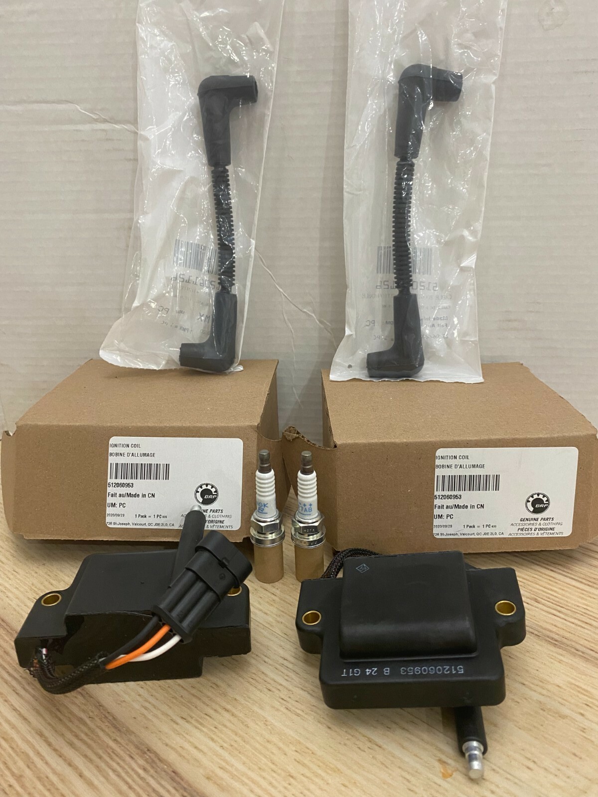 *Brand New* Genuine Skidoo Ignition Tune Up Kit 800 ETEC Plugs + Coils + Cables 