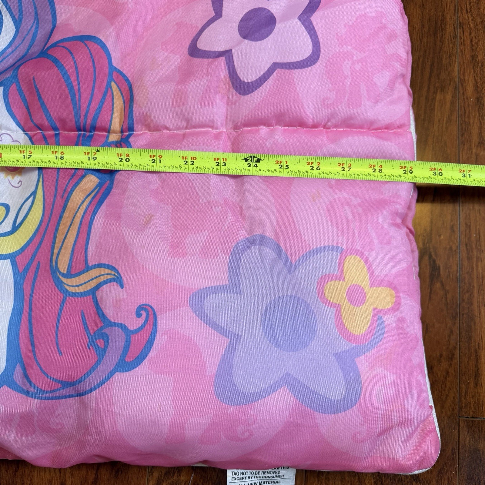 VTG ‘03 My Little Pony Pink Sleeping Bag G3 Sparkleworks Pinkie Pie Star Catcher