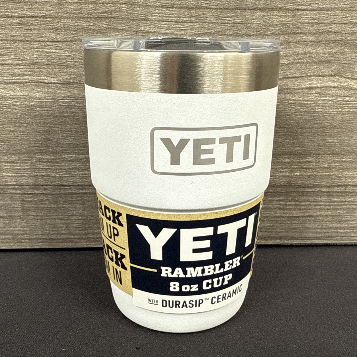 YETI Cape Taupe 8 oz Stackable Cup (White) Brand New/Free Shipping