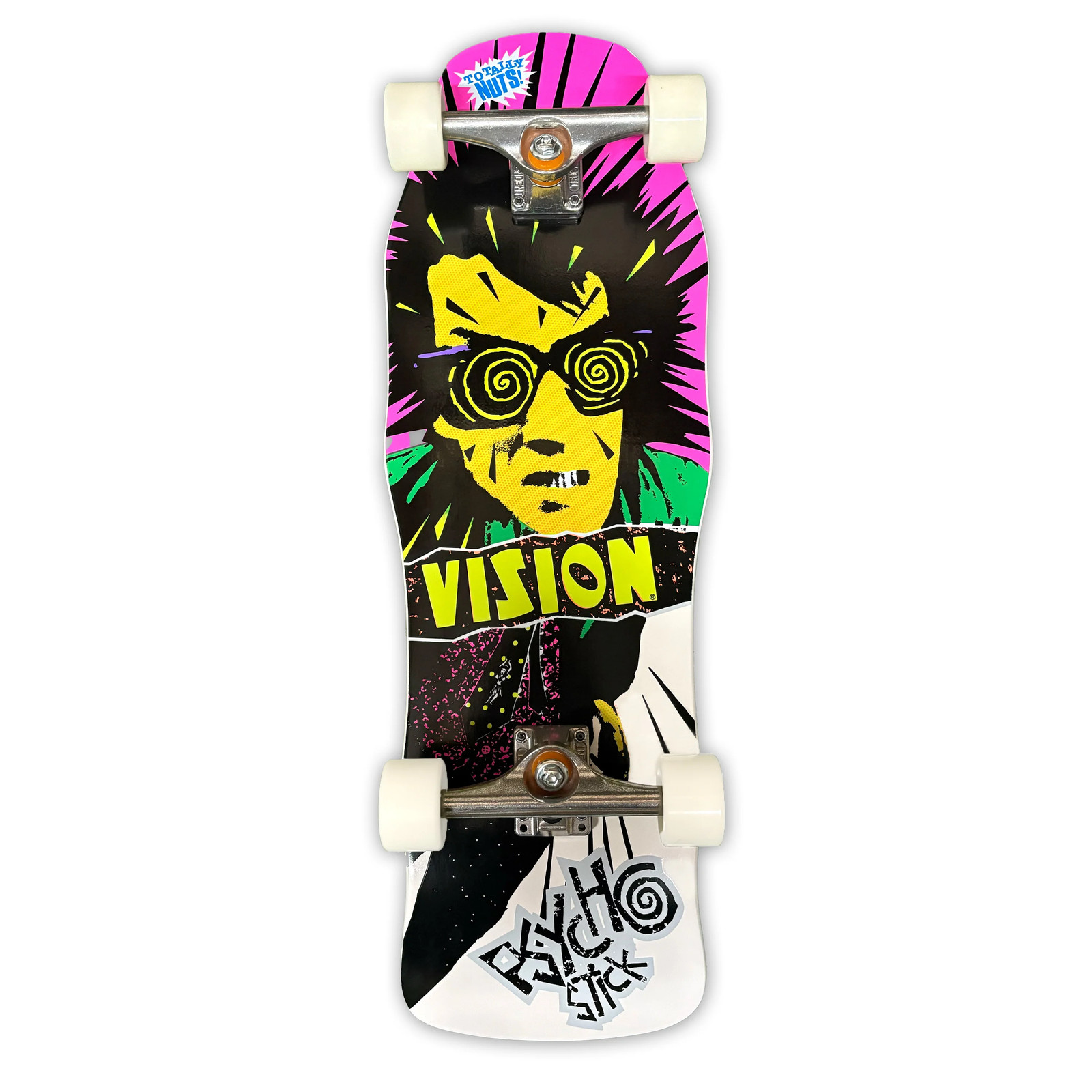 VISION PSYCHO STICK ORIGINAL WHITE CUSTOM COMPLETE - 10"