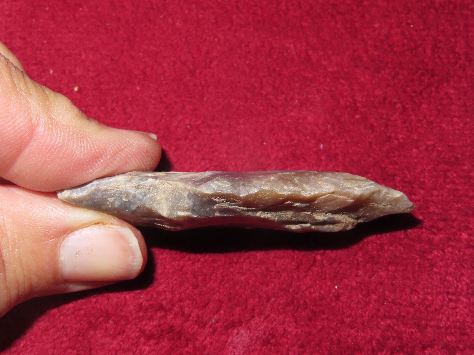 Adena Flint Blade Tool Knife Point Arrowhead Artifact. 2 1/2” Long