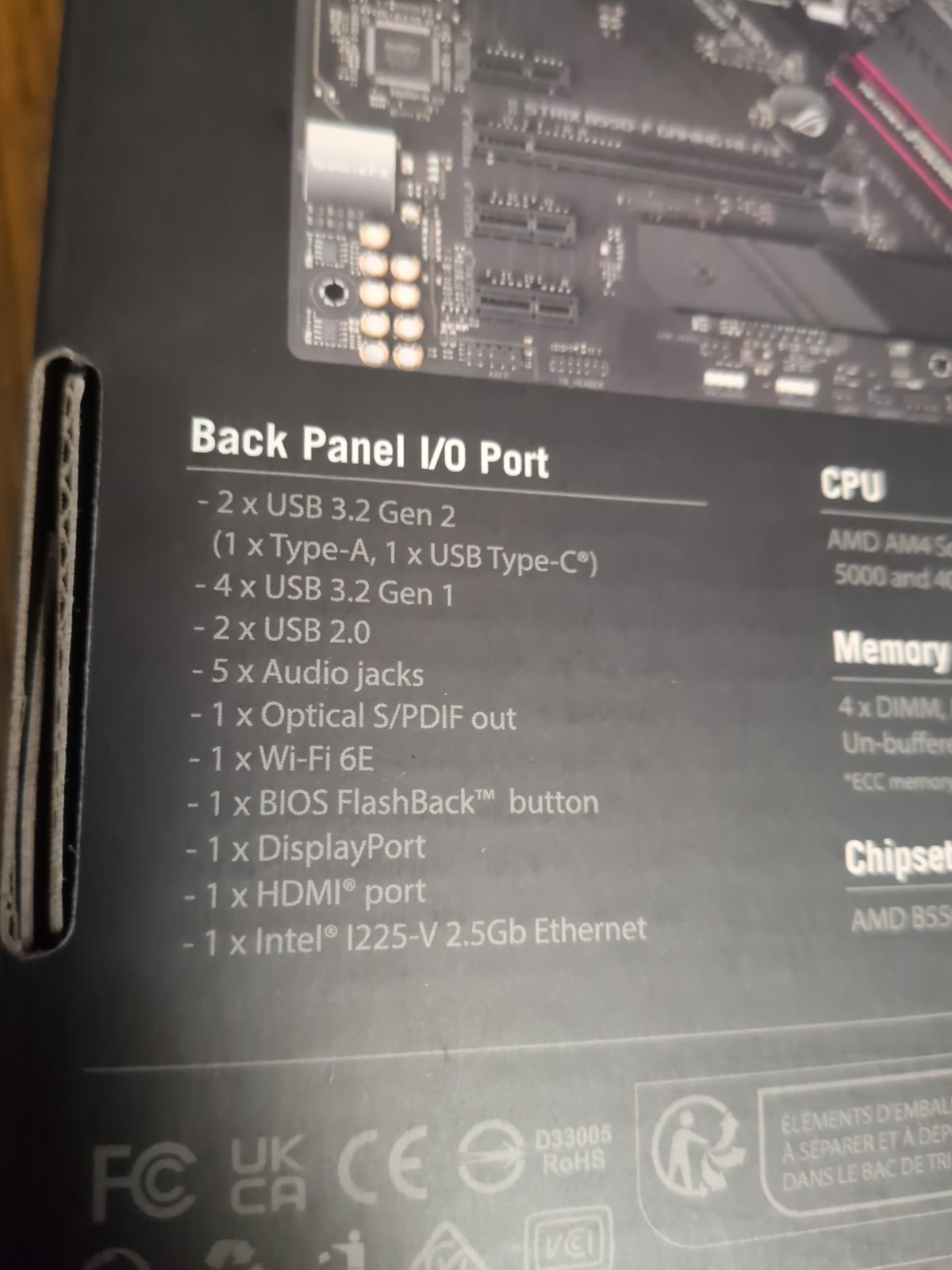 ASUS ROG Strix B550-F Gaming WiFi II AMD Socket AM4 ATX DDR4 Motherboard