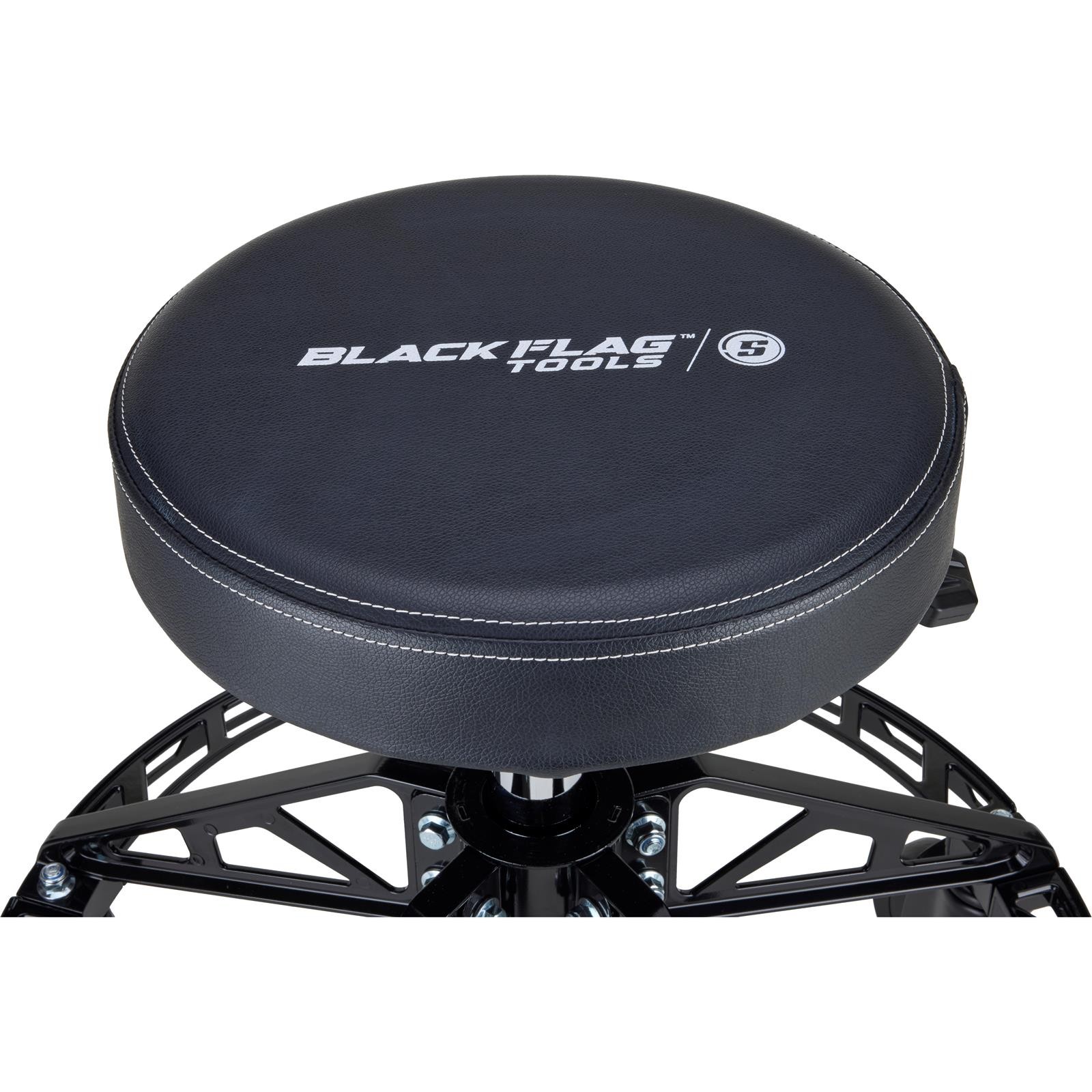Black Flag™ Adjustable Height Rolling Shop Stool