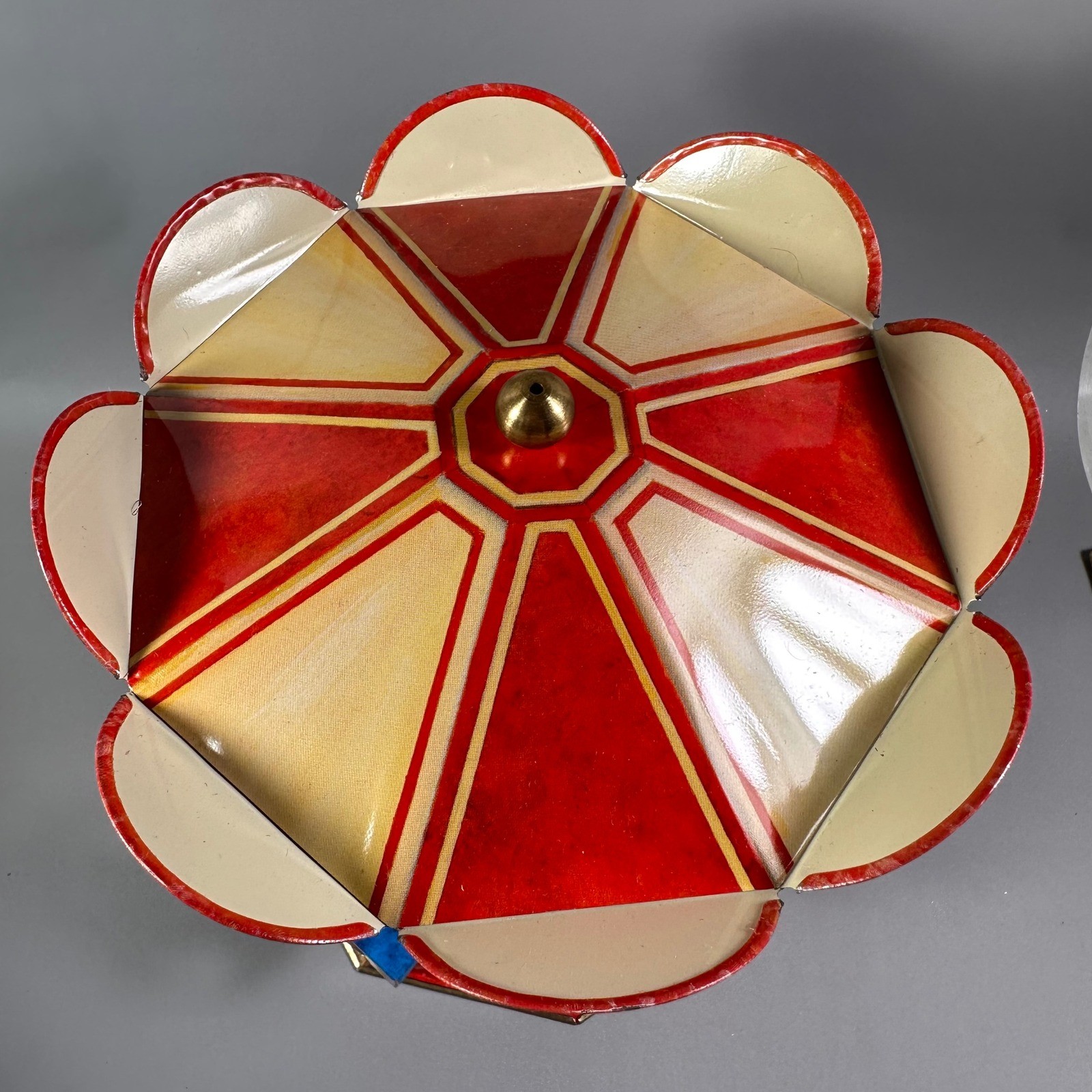 German Tin Toy Carousel Wagner Brunn 2002 Reproduction Carrousel w/Box Vintage