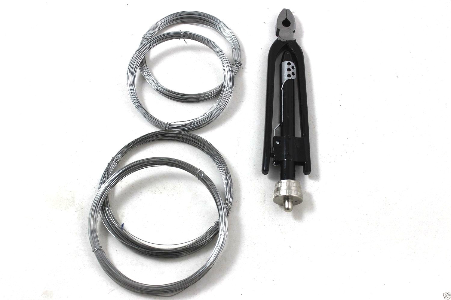 6" AIRCRAFT SAFETY WIRE TWIST TWISTER LOCK PLIERS TOOL WITH SPOOL OF TWIST WIRE