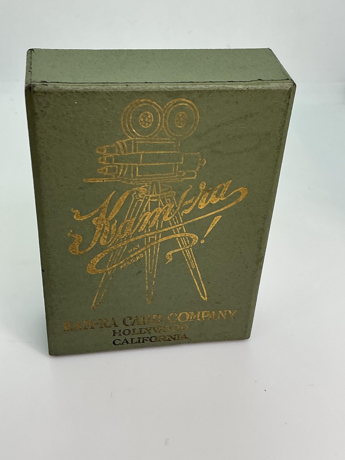 Vintage Kam-Ra Card Company Hollywood Producer Playing Cards Deck Green Box
