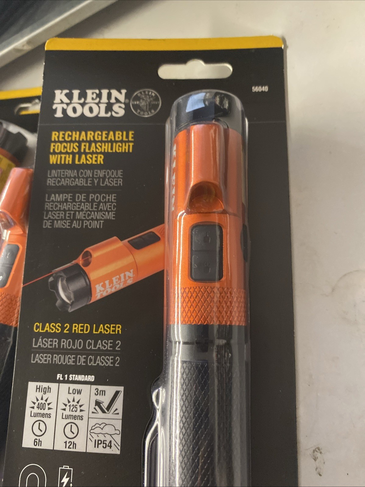 Klein Tools (56040) Rechargeable LED Focus Flashlight with Laser