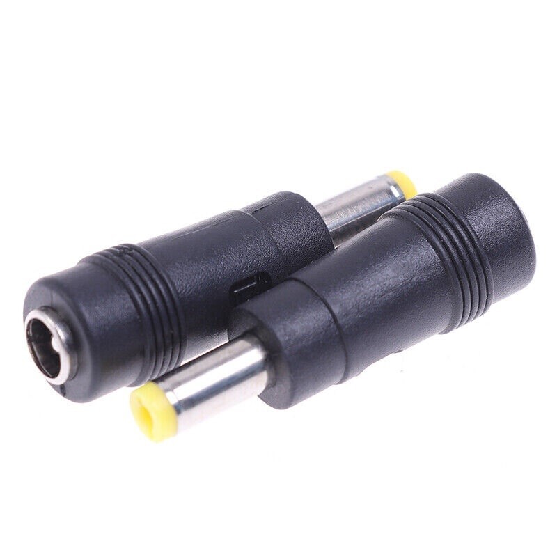 2-Pack DC Power 5.5x2.1mm Male Plug to 5.5x2.5mm Female Jack Adapter Connectors