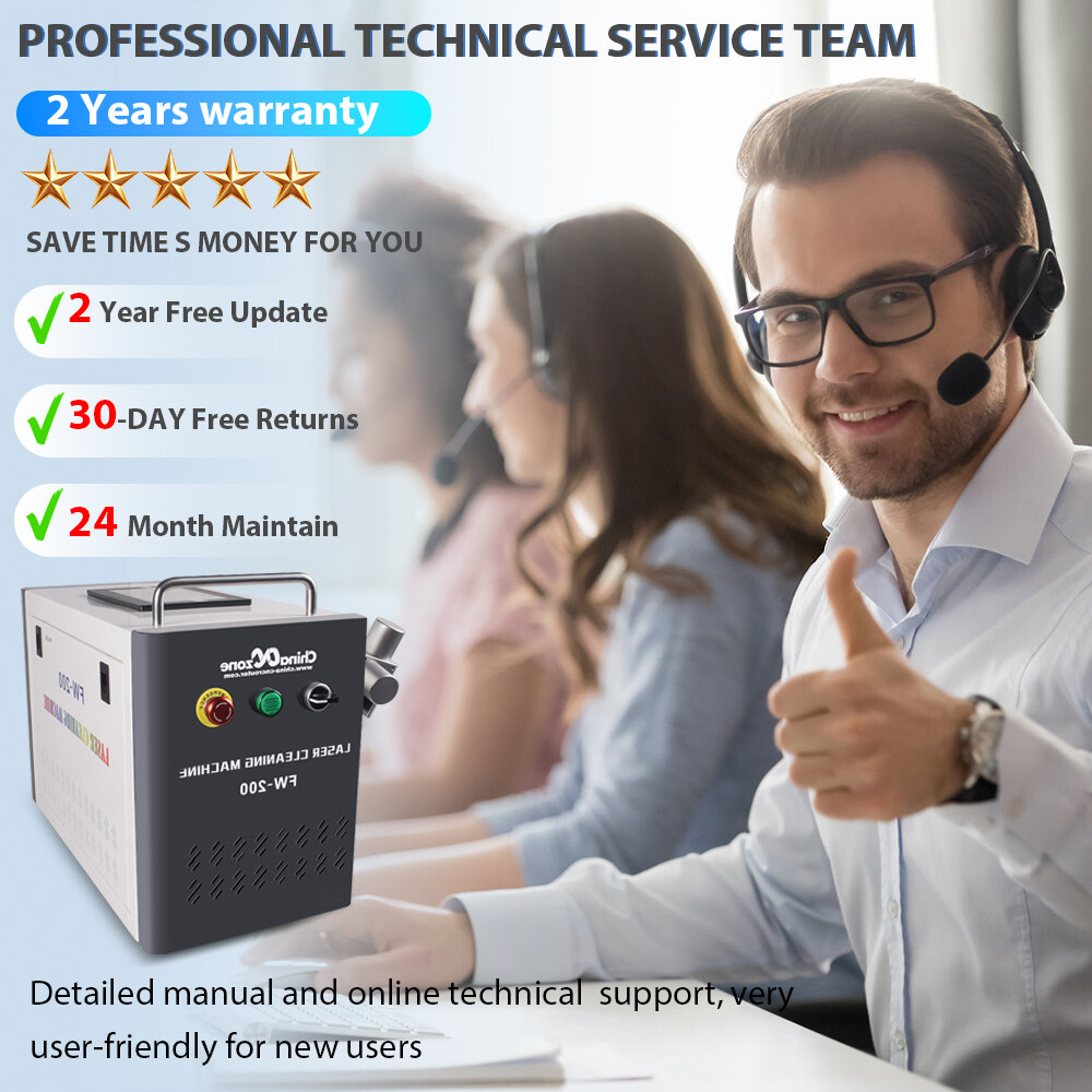 200W JPT Pulsed Laser Cleaning Machine Metal Wood Cleaning Rust Paint Remover US