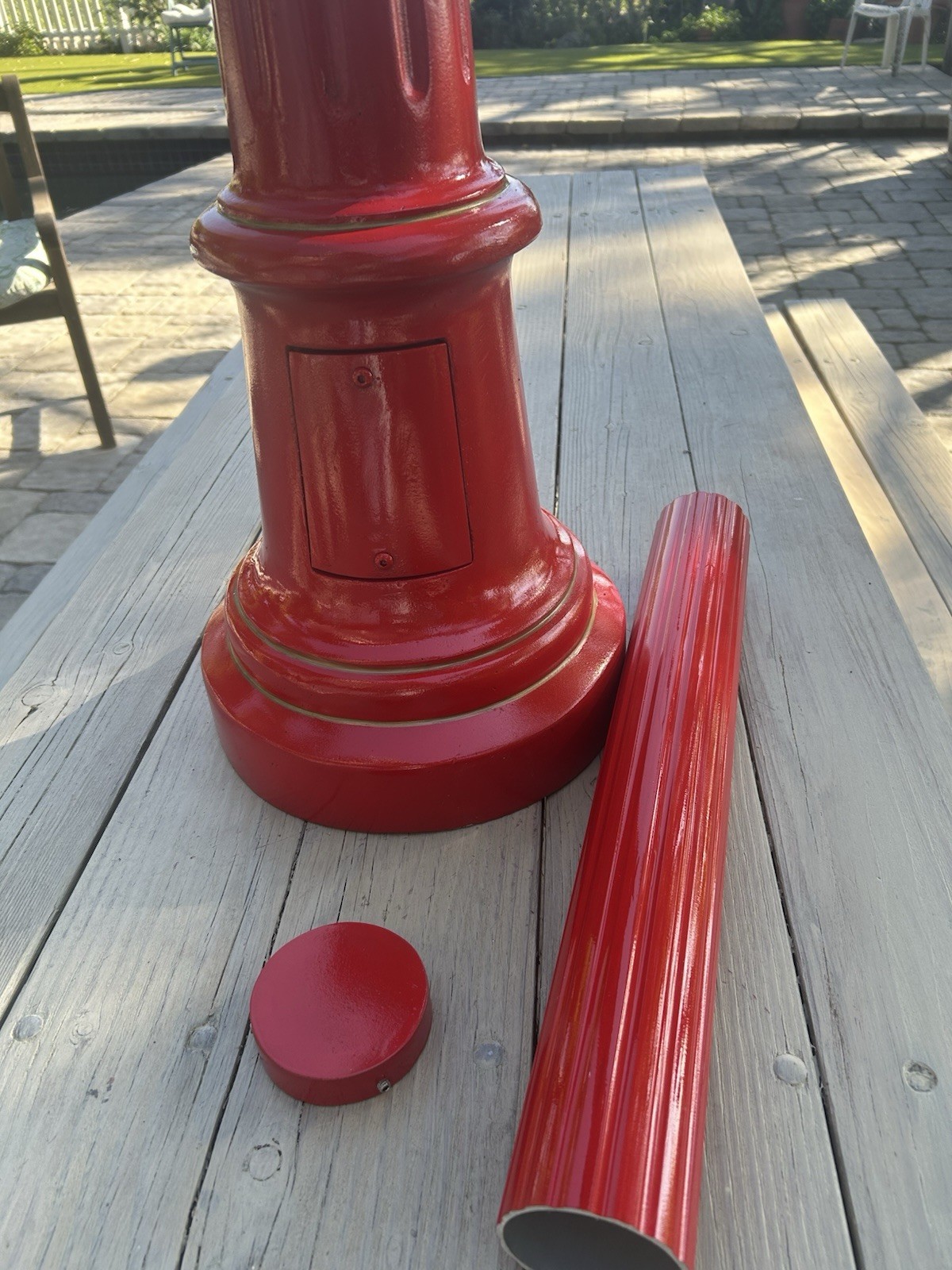 Gamewell Post Pedestal for mounting Fire Alarm Callbox