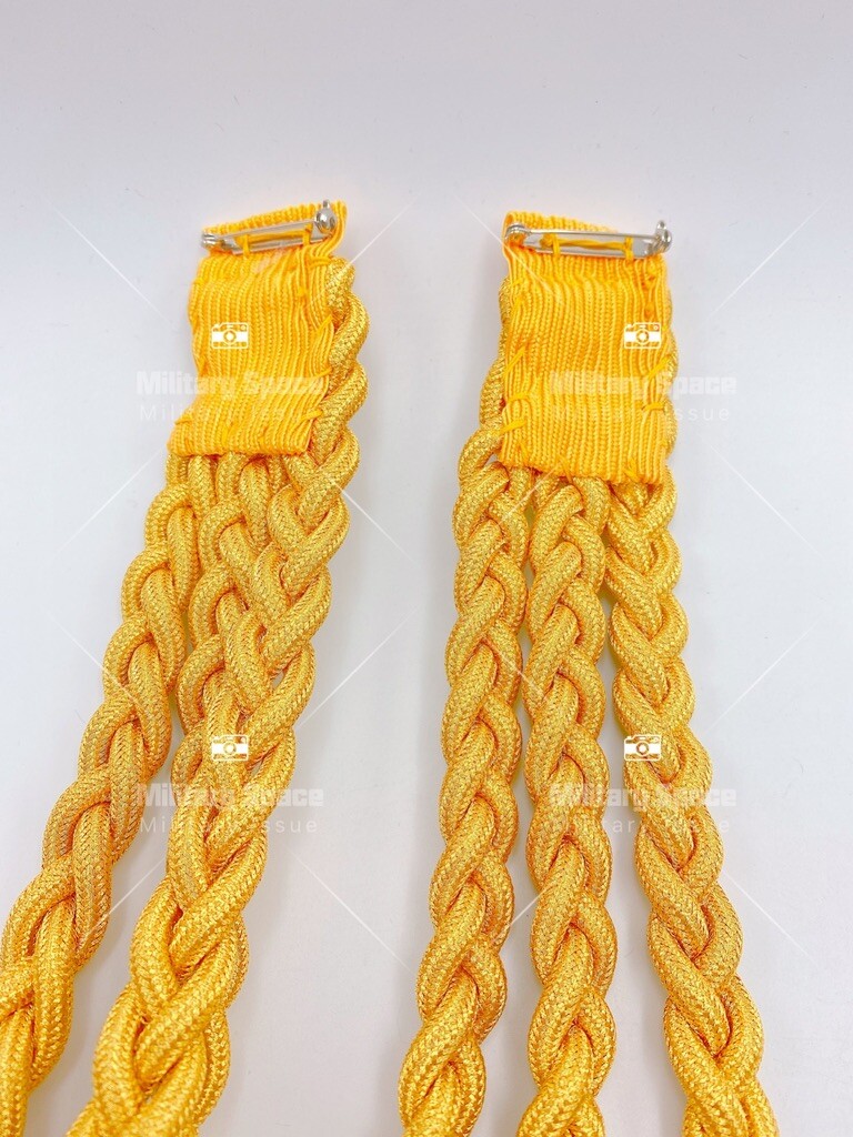 GENUINE U.S. ARMY DRESS AIGUILLETTE: SYNTHETIC GOLD