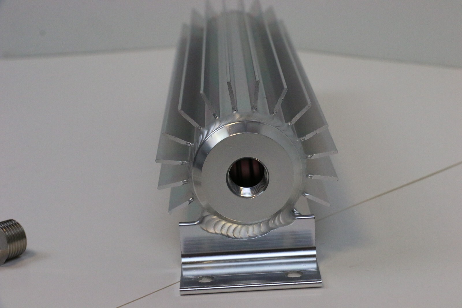 12" Finned Aluminum Transmission Cooler Single Pass SBC BBC Ford SB BB Chevy 350