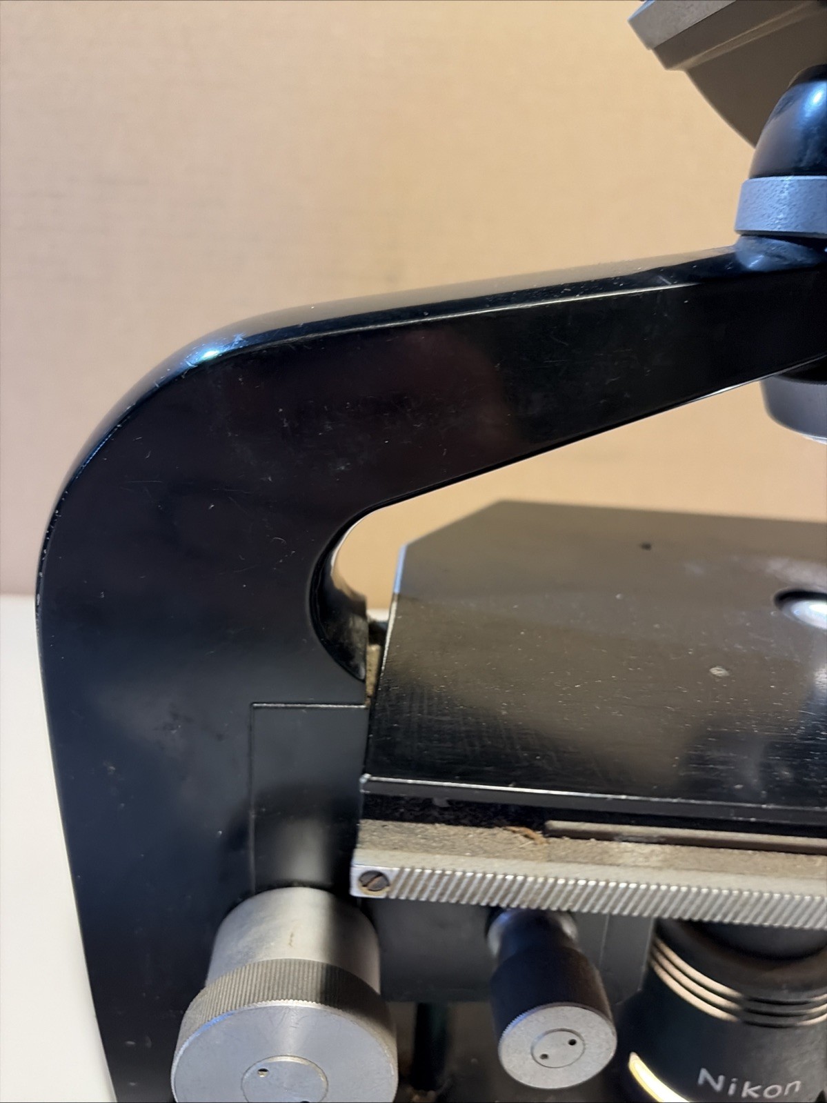 Vintage Nikon (Nippon Kogaku) 62437 Microscope Missing 3 Lens Light Works