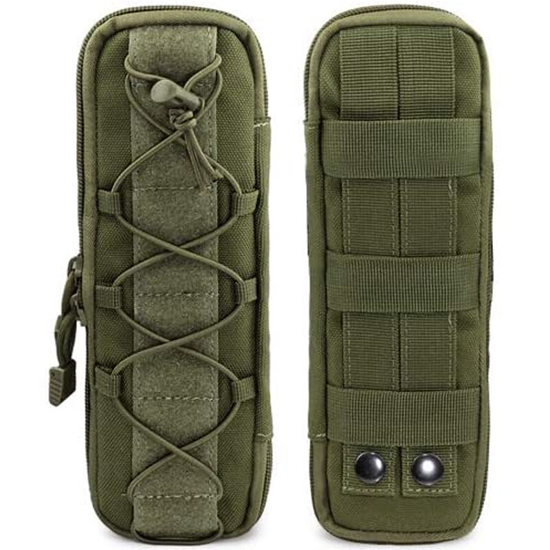 Tactical Molle Knife Sheath Bag Military Flashlight Holster Utility Tool Pouch