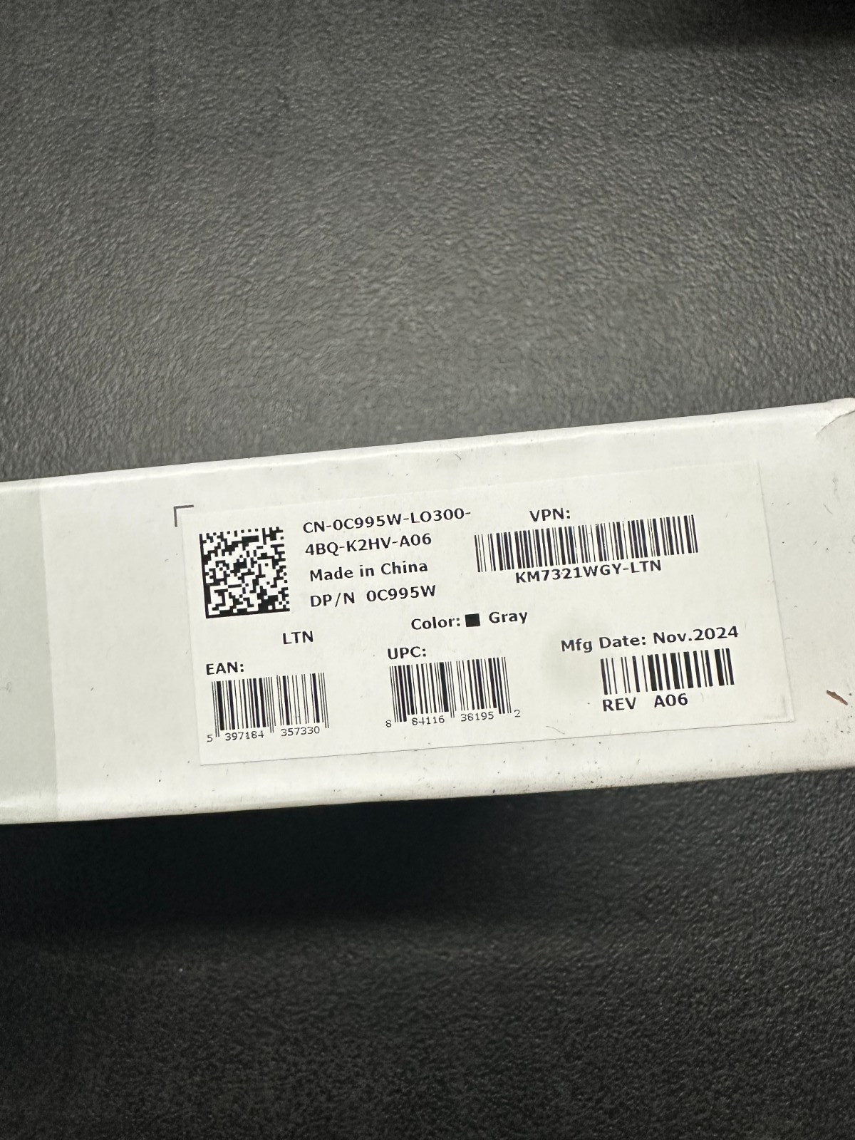 DELL PREMIER MULTI-DEVICE WIRELESS SPANISH KEYBOARD AND MOUSE KM7321Wgy-lat NEW