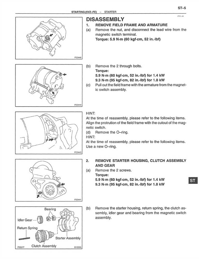 2002 Toyota Tacoma Shop Service Repair Manual Book Engine Drivetrain OEM