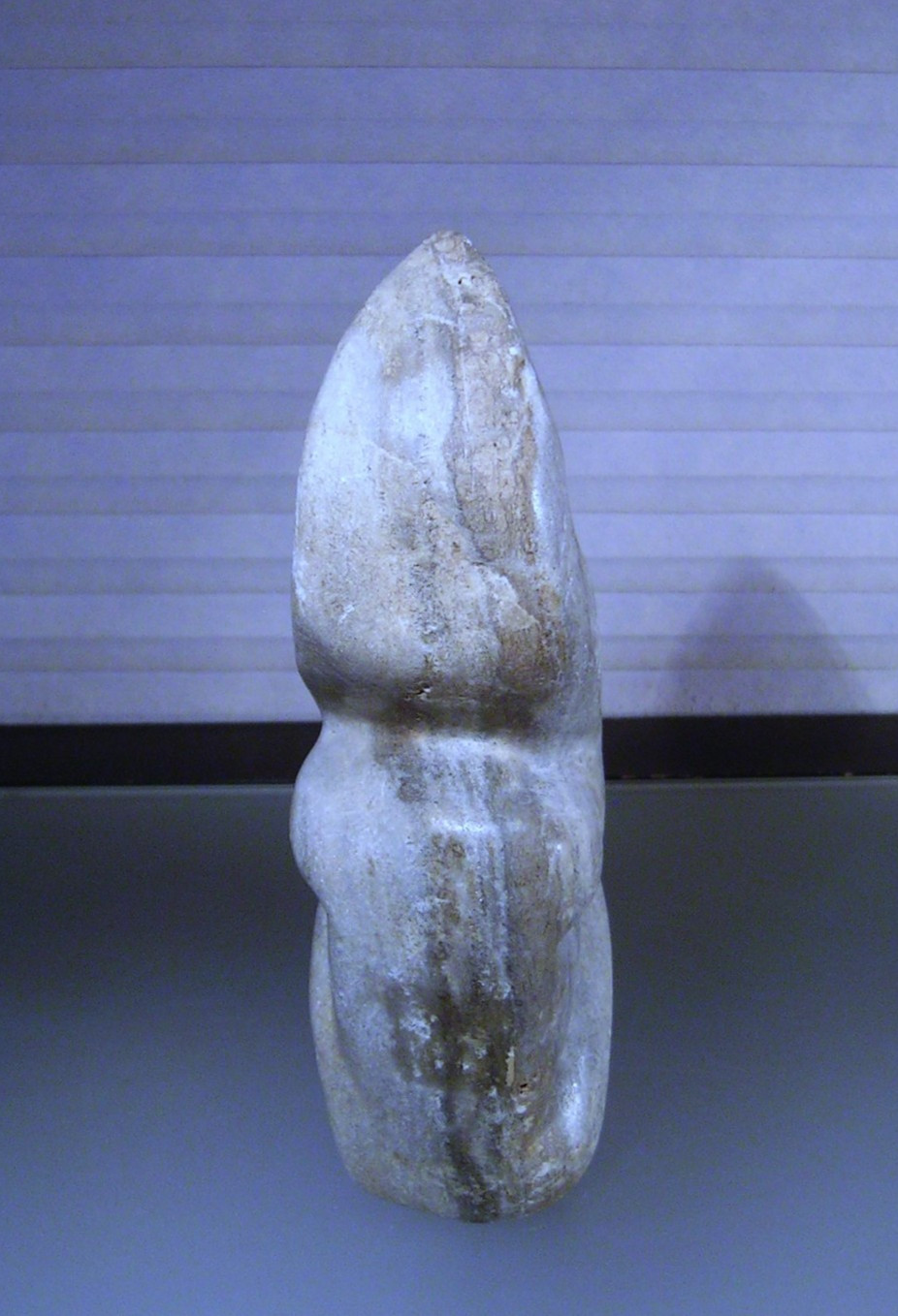 Pre Columbian Mesoamerican Warrior Figure Stone Carving