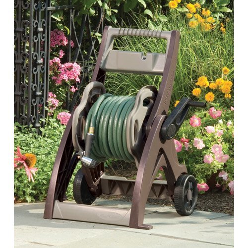 Suncast 175' Hose Reel Cart Garden Portable Storage Watering Holder Heavy Duty
