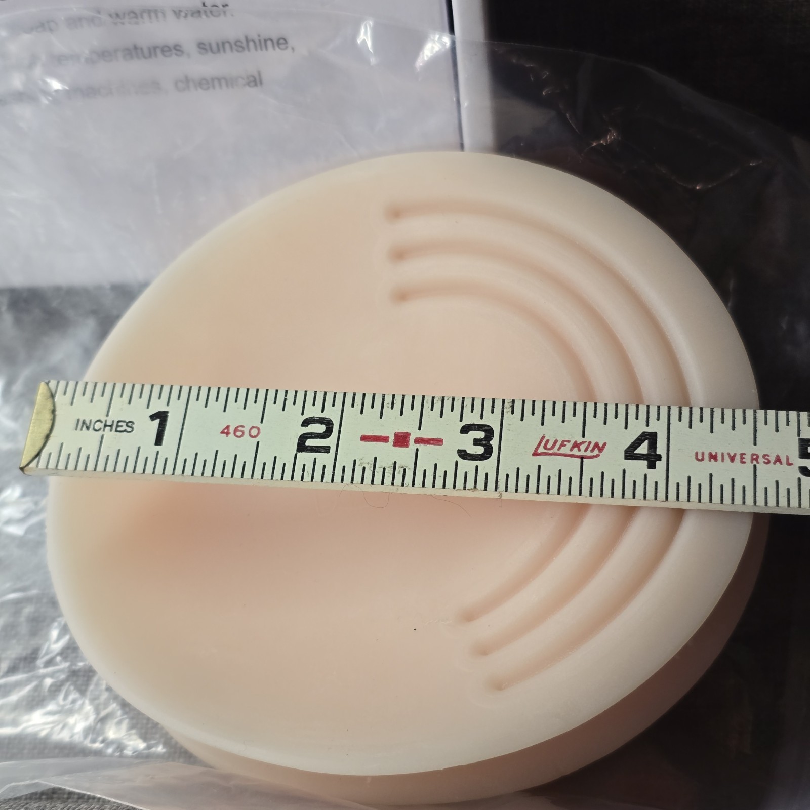 Silicone Breast Form Enhancer Round Mastectomy Prosthesis Bra Insert Pad +1 Cup