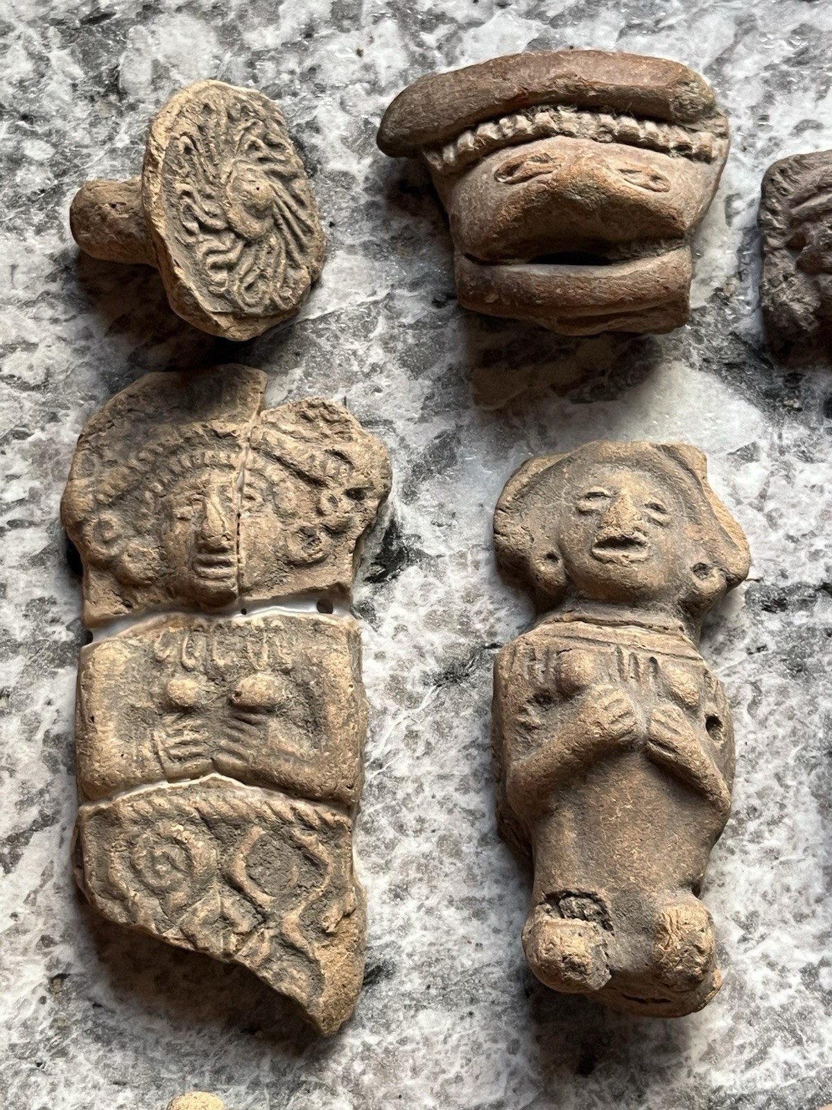 15 Teotihuacan Ancient Artifacts PreColumbian Pendant Figures Heads Beads Mayan