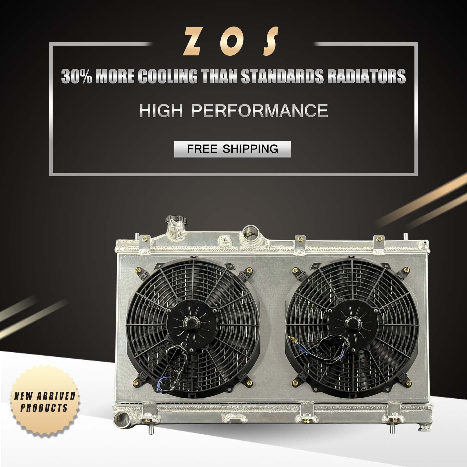 Aluminum Radiator + Fan Shroud For Subaru Impreza WRX 2008-2014 2.5L H4 MT