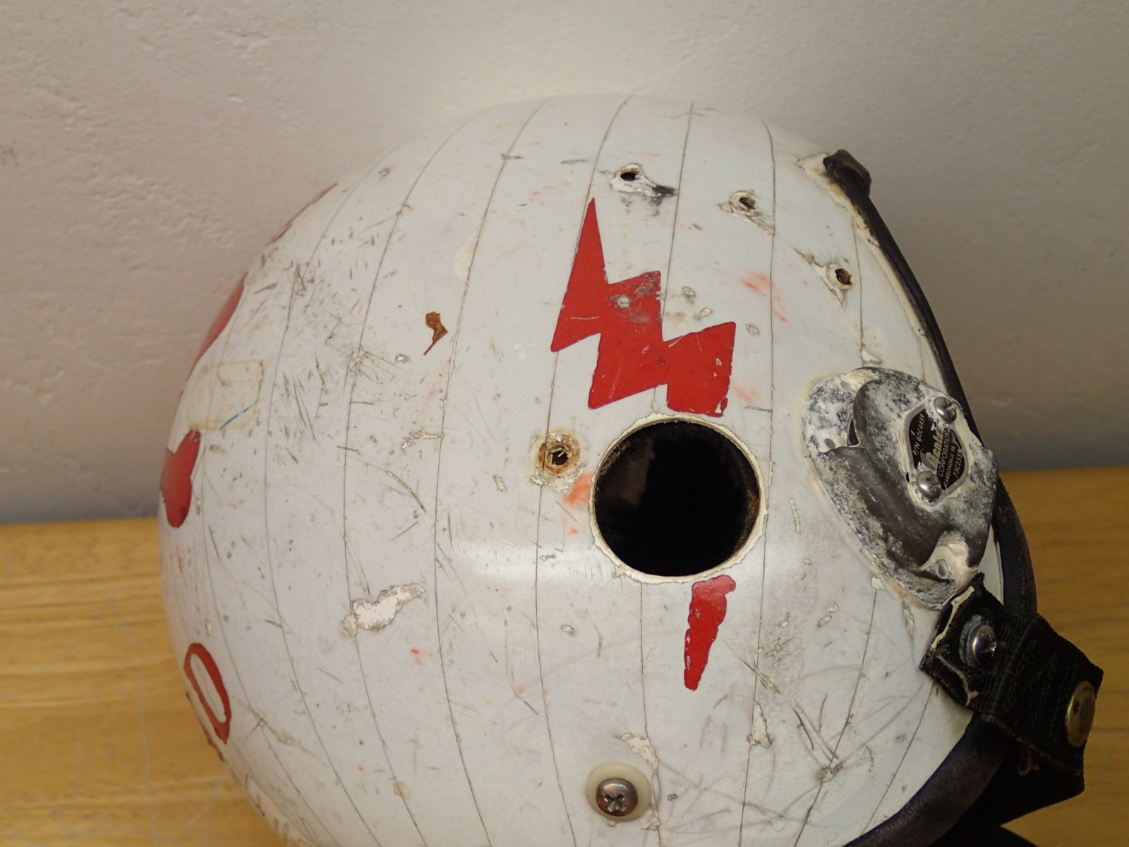 Gentex Vintage PRK-37/P Aircraft Flight Crew Helmet Incomplete Rough Estate Item