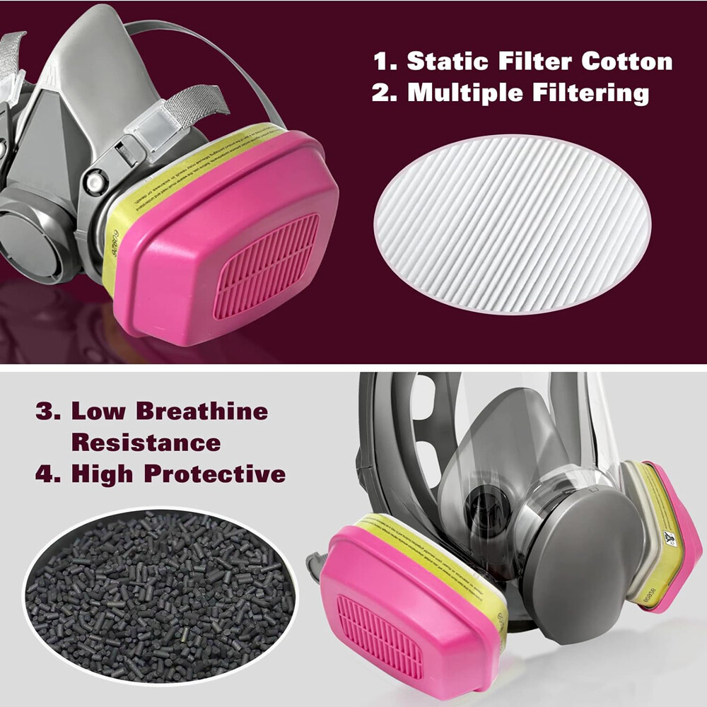 1 Pair Respirator Cartridge/Filter 60926 for 6000, 6800 and FF-400 Series Masks