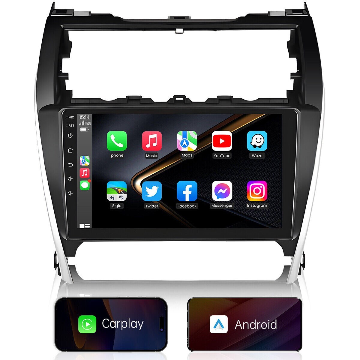 For 2012-2014 Toyota Camry Radio Car Apple Carplay Android GPS Navigation 2+32GB