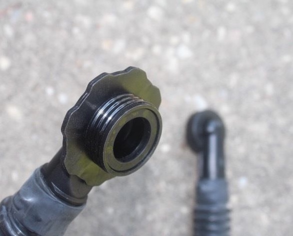 New in Plastic Gas Mask Filter Hose, 40MM, Close Quarter Combat, New Old Stock