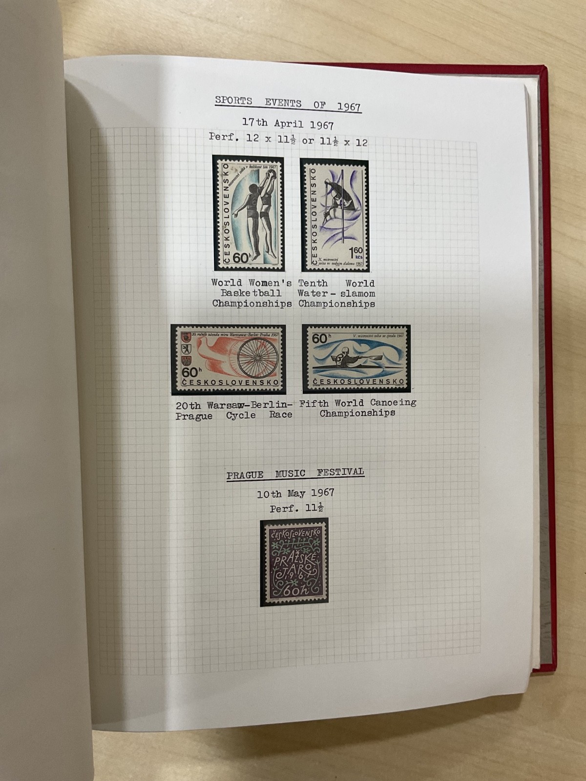 Czechoslovakia stamps. 1938 - 1970. Mint. Well written up album. G/109