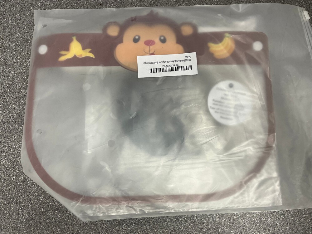 Protective Face Shield Visor For Kids, Silly Monkey and Bananas