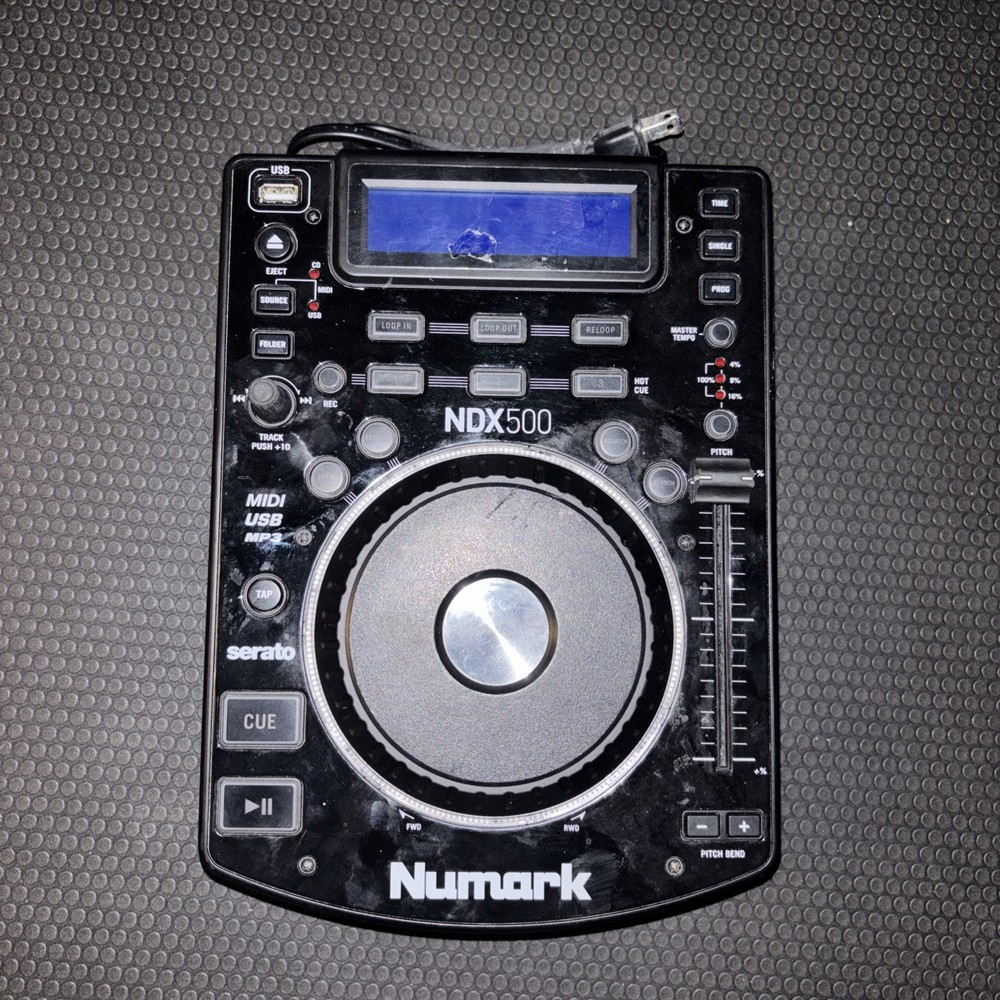 Numark NDX 500 DJ USB/CD Media Player and Serato Software Controller Turntable
