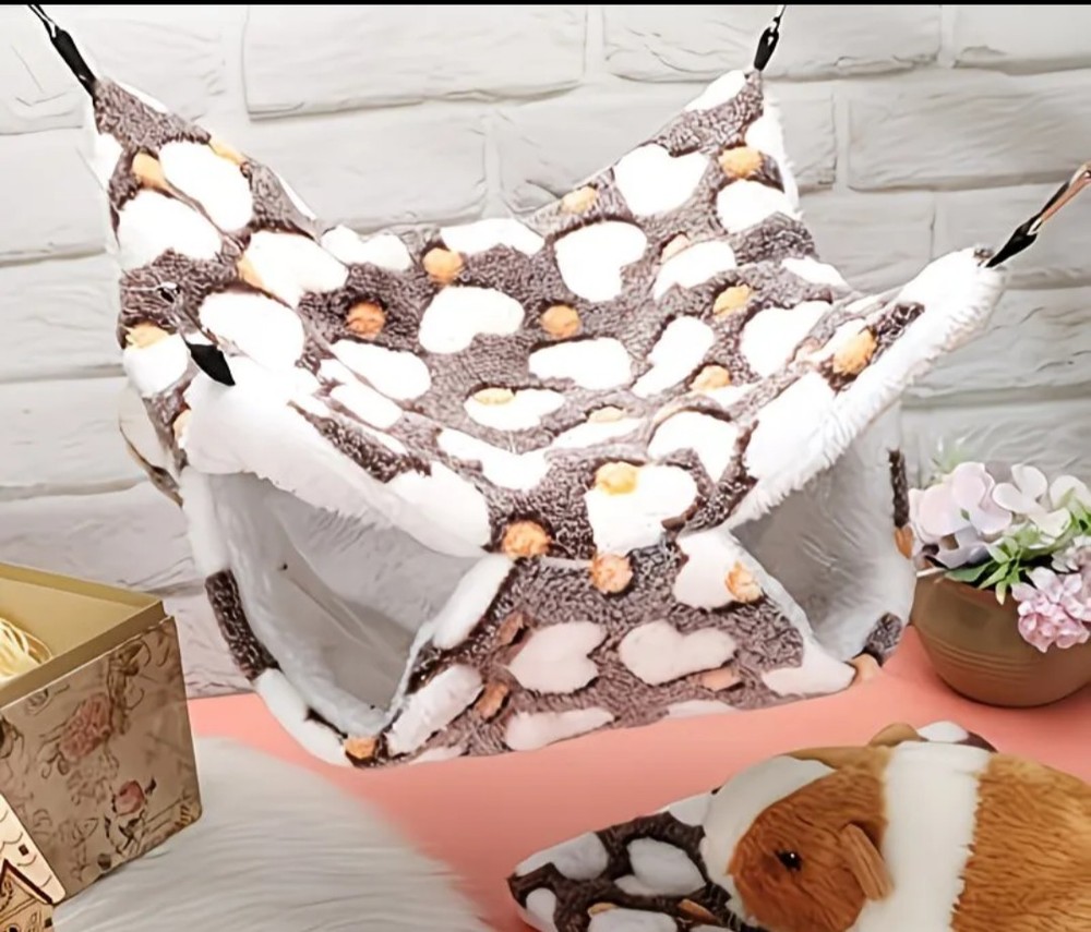Small heart pattern animal hammock! 2pk! Great for hamsters!