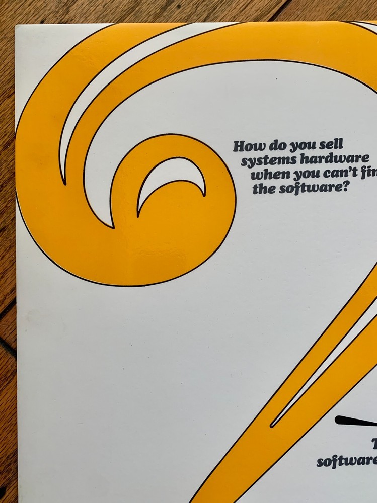 IBM Poster Internal TroubleShooting Software Solutions Huge 16x20" Gloss on Foam