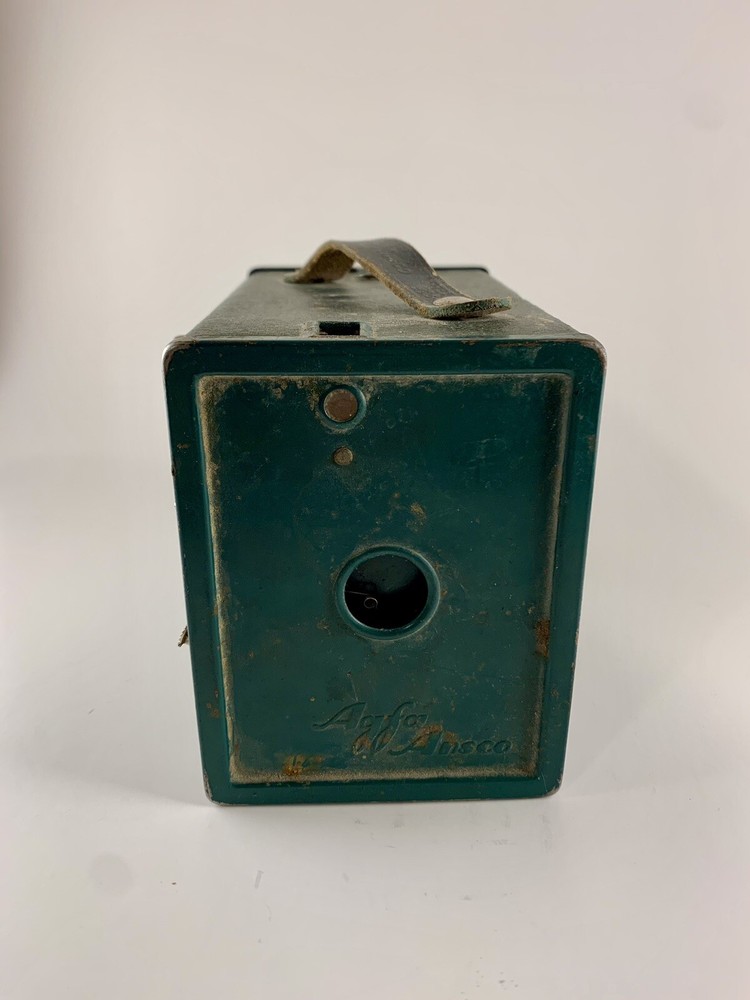 Vintage AGFA ANSCO Box Camera B2 Green Version Non-Working Antique