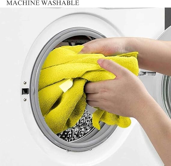 16" Microfiber Cleaning Cloths Remove 99% Bacteria Assorted Colors,48 Pack