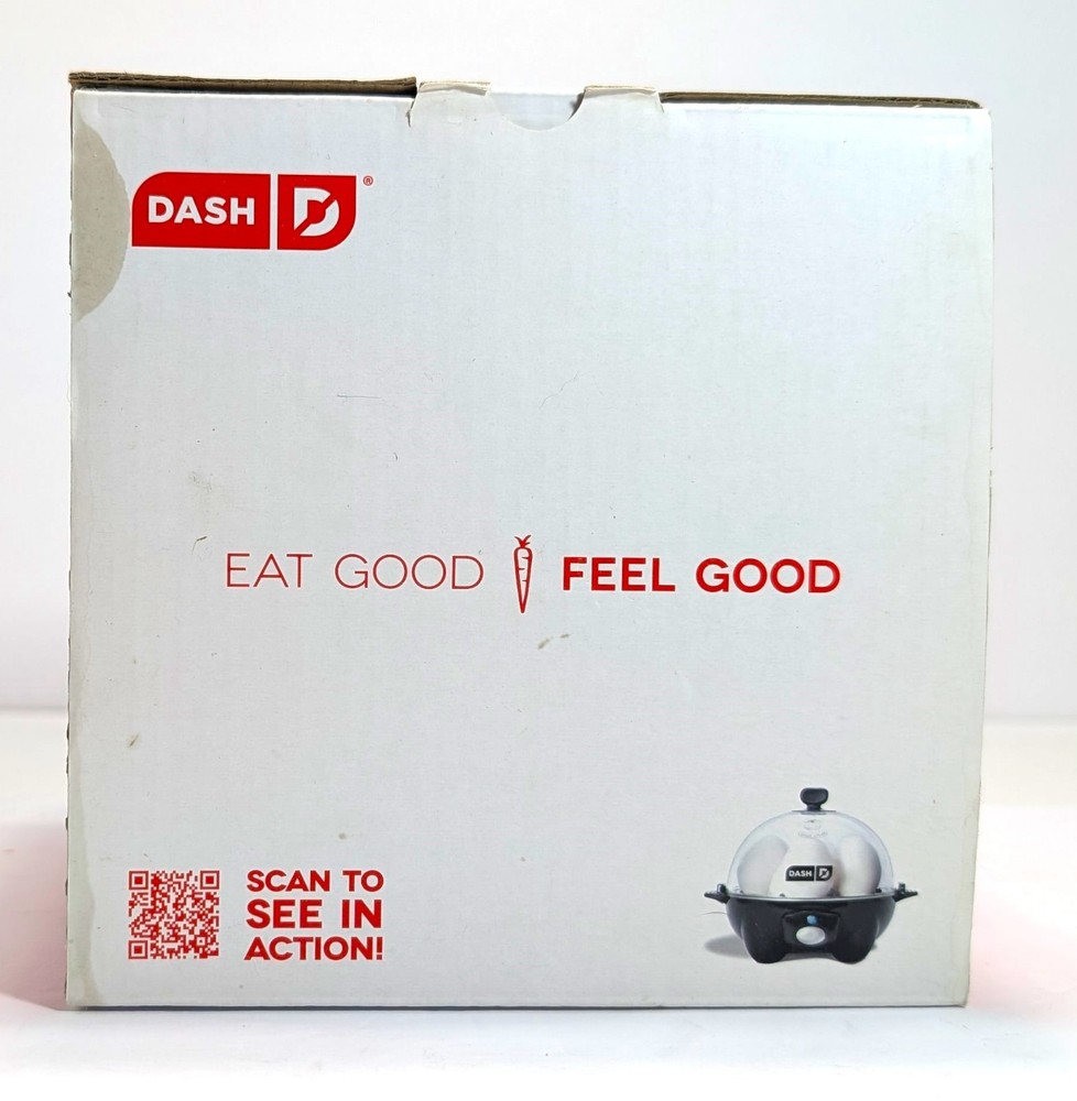 Dash Rapid Egg Cooker Black 6-Egg Capacity Open Box One-Touch Breakfast