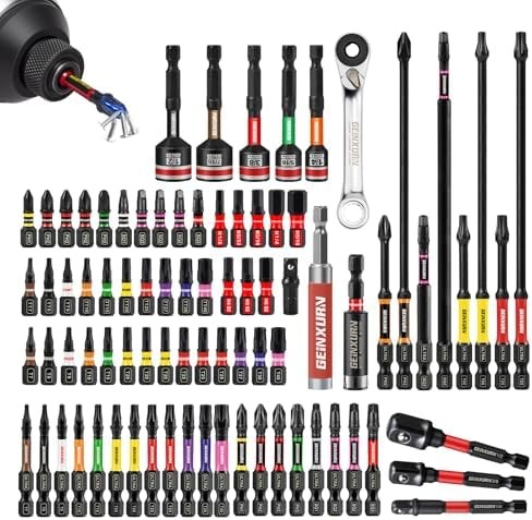 82pc Impact Screwdriver Bits Set Phillips Square Torx Hex Driver Kit