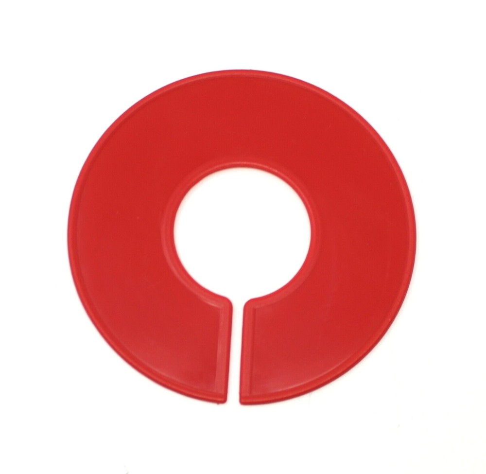 Red Round Plastic Blank Rack Size Dividers - Multi-pack