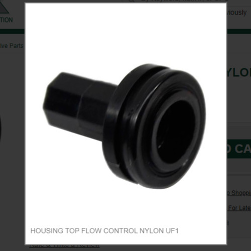 HOUSING TOP FLOW CONTROL NYLON UF1 #1909