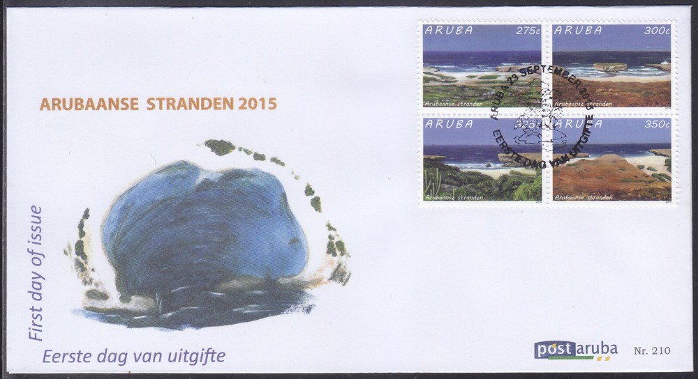 Aruba Issue FDC 2015 (210) Beaches