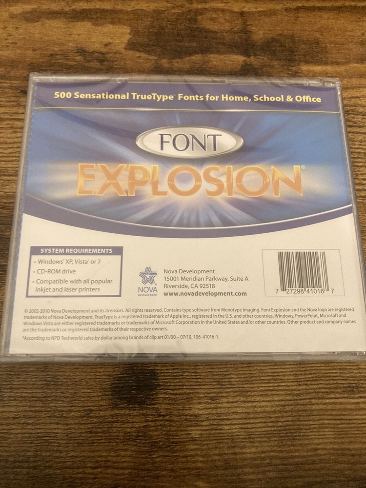 Nova - Font Explosion - Brand New - CD-ROM