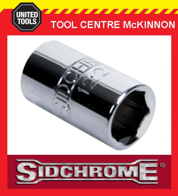 SIDCHROME SCMT12221 1/4” DRIVE 6pt 10mm TORQUEPLUS STANDARD SOCKET