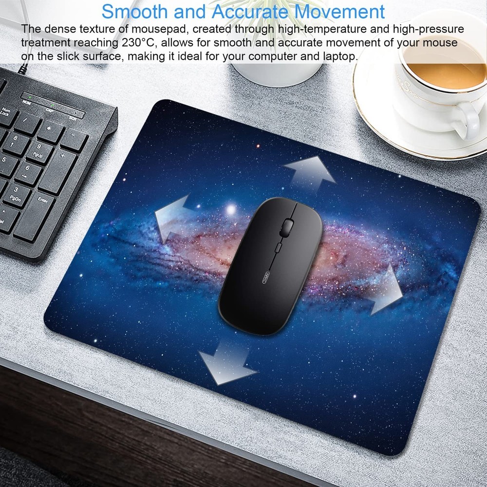 Nebula Mouse pad Small Computer Mouse pad with Personalized Galaxy Design Off...