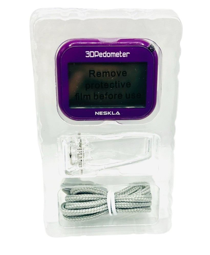 NESKLA (3D Pedometer for Walking-Simple Step Counter Large Digital Display Step